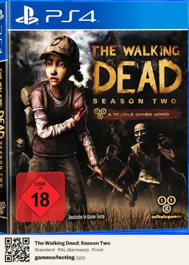 The Walking Dead: Season Two PlayStation 4, Germany box front