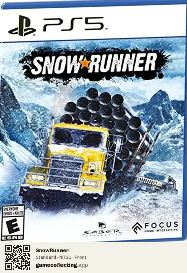 SnowRunner PlayStation 5, NTSC box front