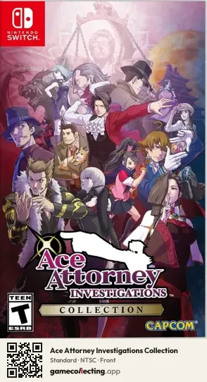 Ace Attorney Investigations Collection Nintendo Switch, NTSC box front