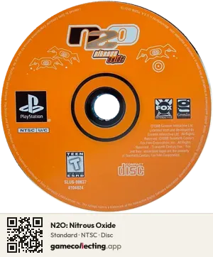N2O: Nitrous Oxide PlayStation, NTSC disc