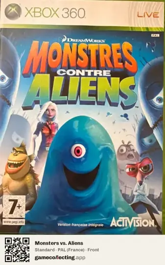 Monsters vs. Aliens Xbox 360, France box front