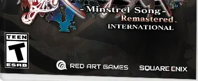 Romancing SaGa: Minstrel Song Remastered, the ESRB box on its front
