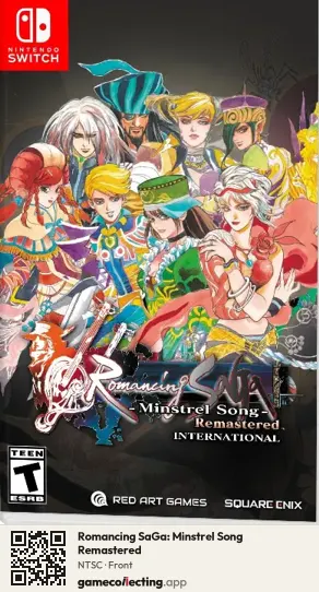 Romancing SaGa: Minstrel Song Remastered Nintendo Switch, NTSC box front