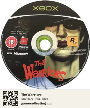 The Warriors Xbox, PAL disc