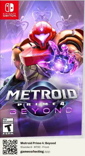 Metroid Prime 4: Beyond Nintendo Switch, NTSC box front