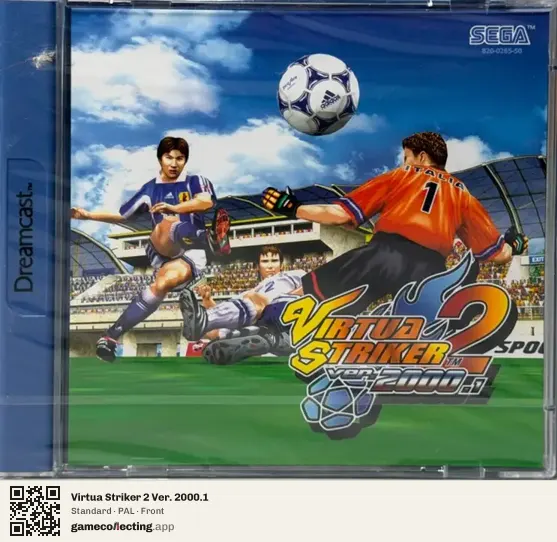 Virtua Striker 2 Ver. 2000.1 Sega Dreamcast, PAL box front