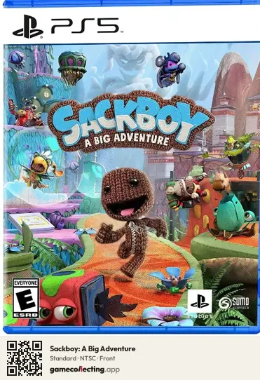Sackboy: A Big Adventure PlayStation 5, NTSC box front