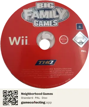 Neighborhood Games Nintendo Wii, PAL disc