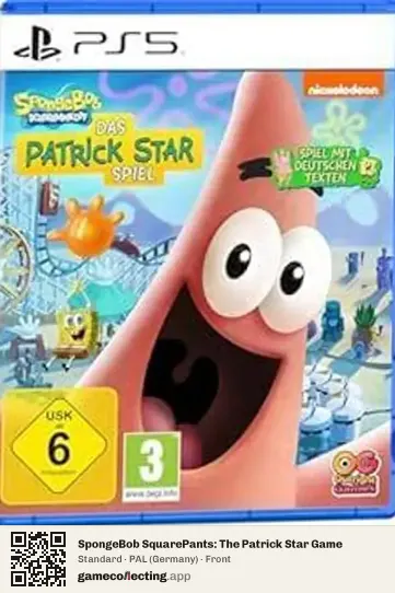 SpongeBob SquarePants: The Patrick Star Game PlayStation 5, Germany box front