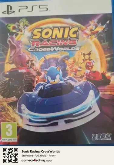 Sonic Racing: CrossWorlds PlayStation 5, Italy box front