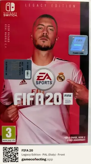 FIFA 20 Nintendo Switch, Italy box front