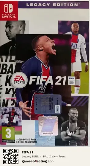 FIFA 21 Nintendo Switch, Italy box front