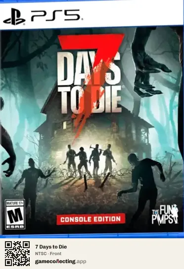 7 Days to Die PlayStation 5, NTSC box front