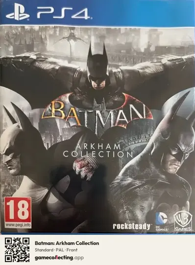 Batman: Arkham Collection PlayStation 4, PAL box front