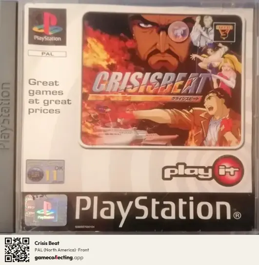 Crisis Beat PlayStation, North America box front