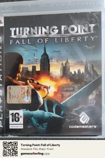 Turning Point: Fall of Liberty PlayStation 3, Italy box front