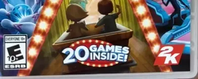 Carnival Games, the ESRB box on its front
