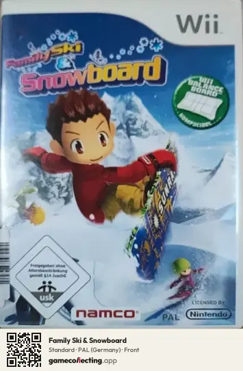 Family Ski & Snowboard Nintendo Wii, Germany box front