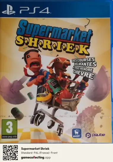 Supermarket Shriek PlayStation 4, France box front