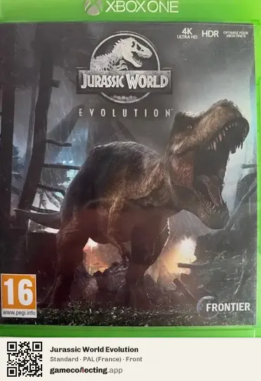 Jurassic World Evolution Xbox One, France box front