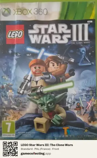 LEGO Star Wars III: The Clone Wars Xbox 360, France box front