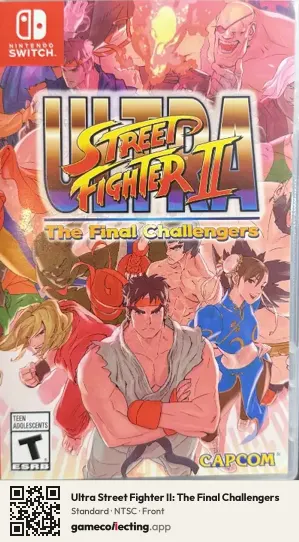 Ultra Street Fighter II: The Final Challengers Nintendo Switch, NTSC box front
