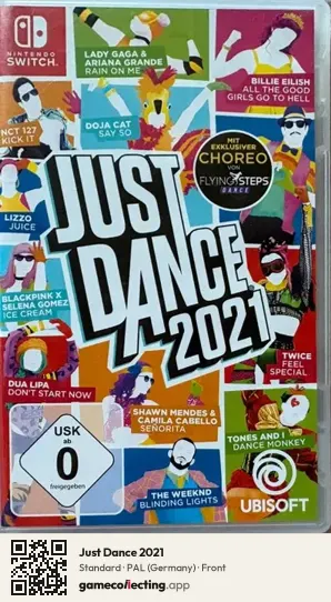 Just Dance 2021 Nintendo Switch, Germany box front