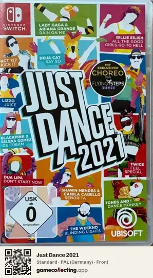 Just Dance 2021 Nintendo Switch, Germany box front