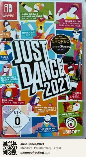 Just Dance 2021 Nintendo Switch, Germany box front