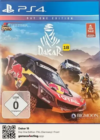 Dakar 18 PlayStation 4, Germany box front