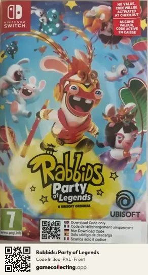 Rabbids: Party of Legends Nintendo Switch, PAL box front