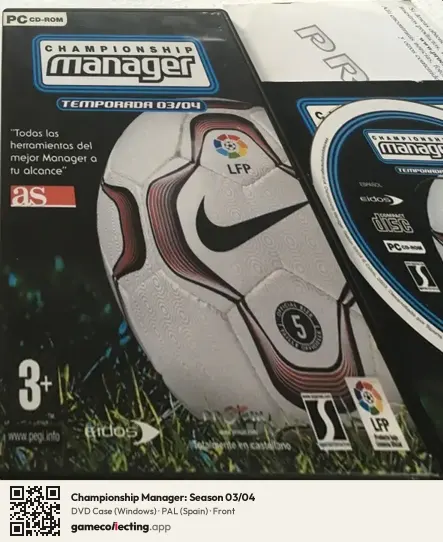 Championship Manager: Season 03/04 Computer, Spain box front