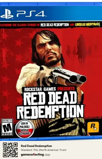 Red Dead Redemption PlayStation 4, North America box front