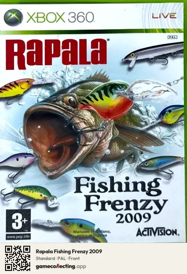 Rapala Fishing Frenzy 2009 Xbox 360, PAL box front