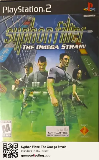 Syphon Filter: The Omega Strain PlayStation 2, NTSC box front