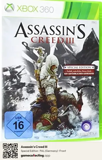 Assassin's Creed III Xbox 360, Germany box front