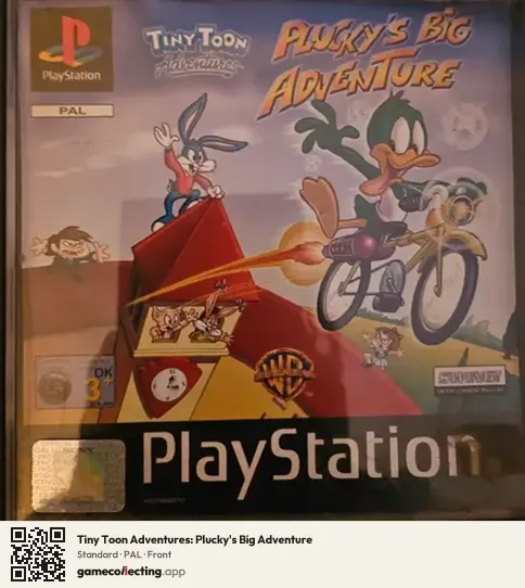 Tiny Toon Adventures: Plucky's Big Adventure PlayStation, PAL box front