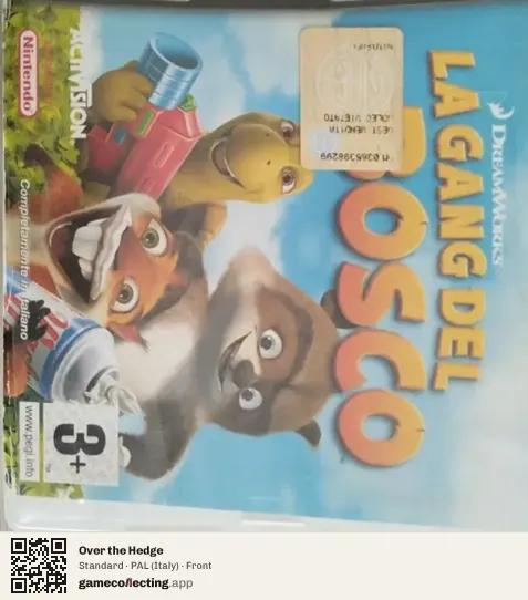 Over the Hedge Nintendo DS, Italy box front