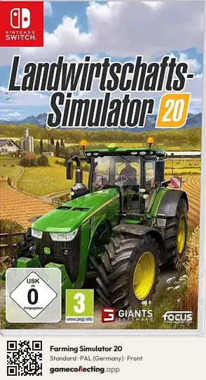 Farming Simulator 20 Nintendo Switch, Germany box front