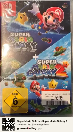 Super Mario Galaxy + Super Mario Galaxy 2 Nintendo Switch, Germany box front
