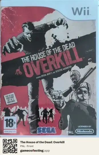 The House of the Dead: Overkill Nintendo Wii, PAL box front
