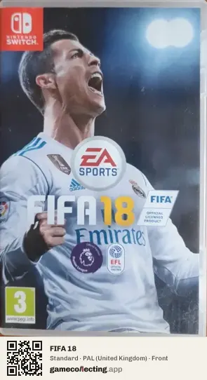 FIFA 18 Nintendo Switch, United Kingdom box front