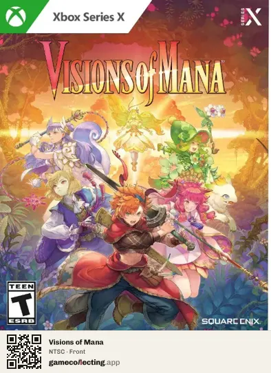 Visions of Mana Xbox Series X, NTSC box front