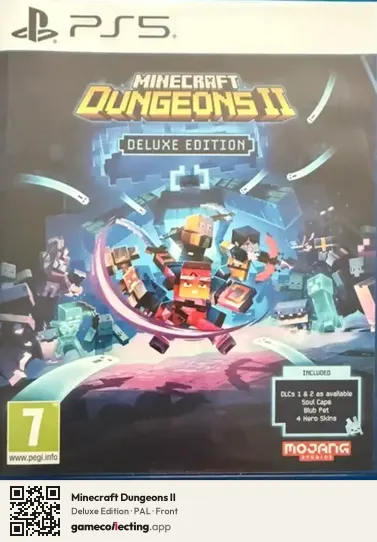 Minecraft Dungeons II PlayStation 5, PAL box front