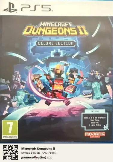 Minecraft Dungeons II PlayStation 5, PAL box front