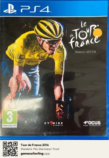 Tour de France 2016 PlayStation 4, Germany box front