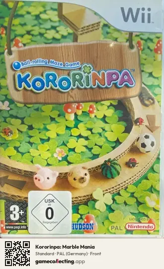 Kororinpa: Marble Mania Nintendo Wii, Germany box front