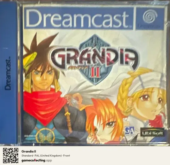Grandia II Sega Dreamcast, United Kingdom box front