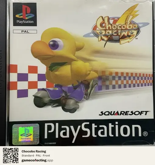 Chocobo Racing PlayStation, PAL box front