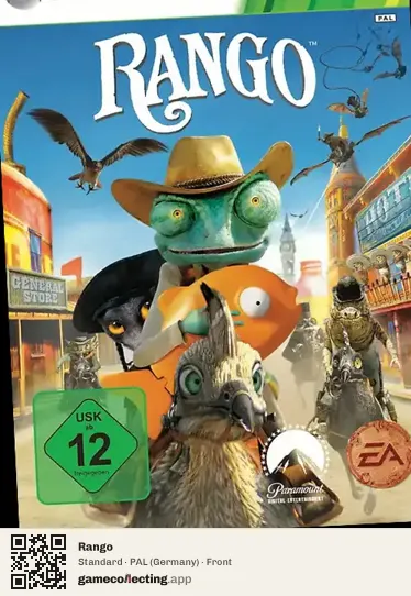 Rango Xbox 360, Germany box front